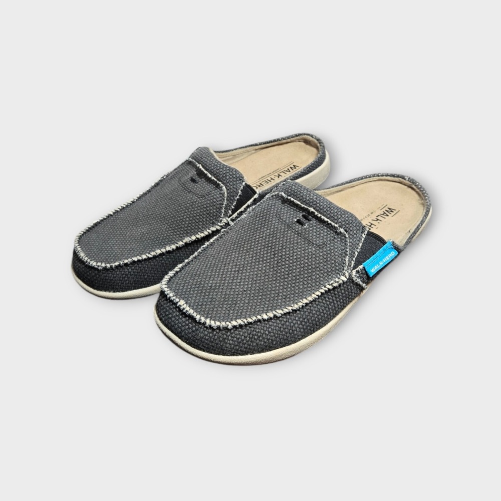 Walk- Hero Canvas Comfort walking slippers- Women's sz 8.5 Lined Arch support